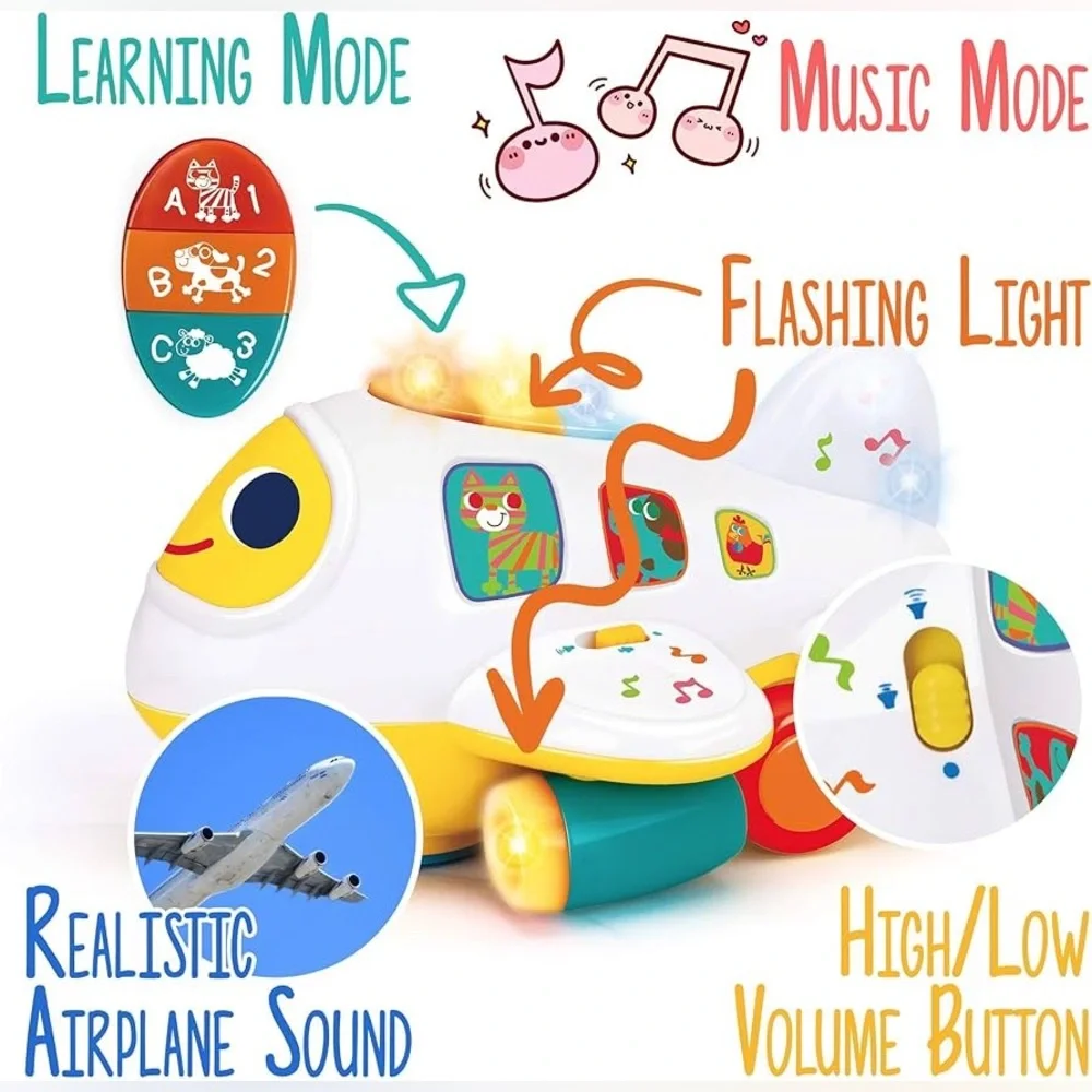 FISHER PRICE MUSICAL AIRPLANE FOR BABIES